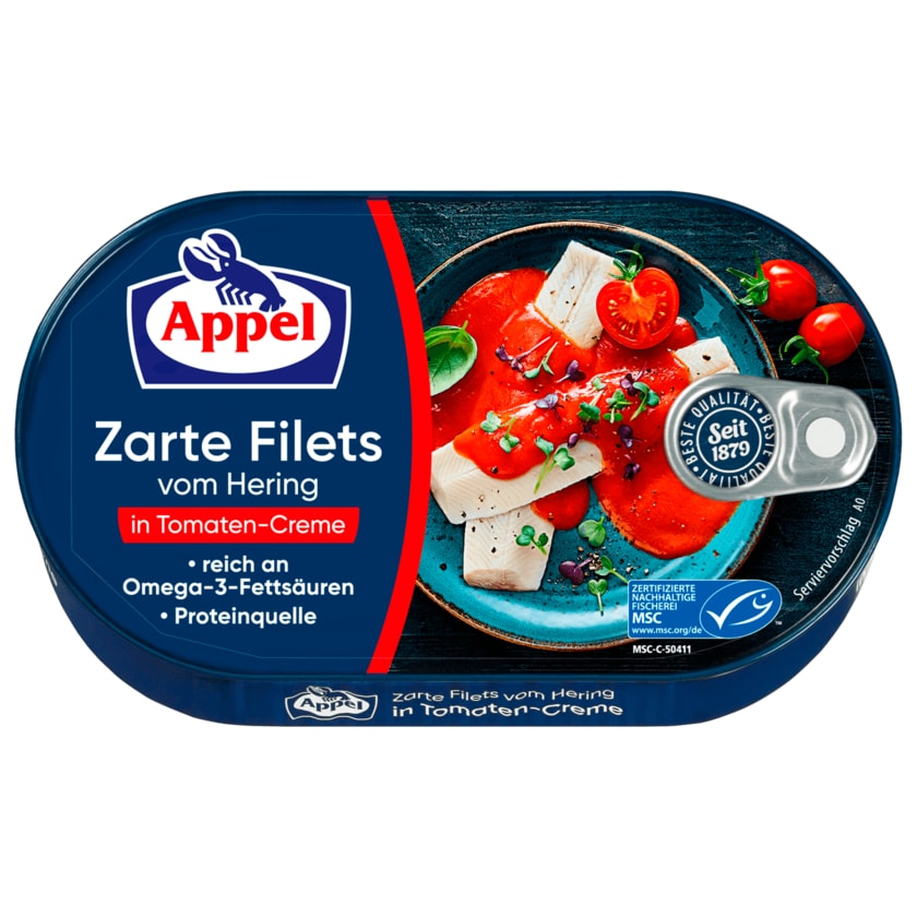 Appel MSC Zarte Filets vom Hering Tomaten-Creme 200g